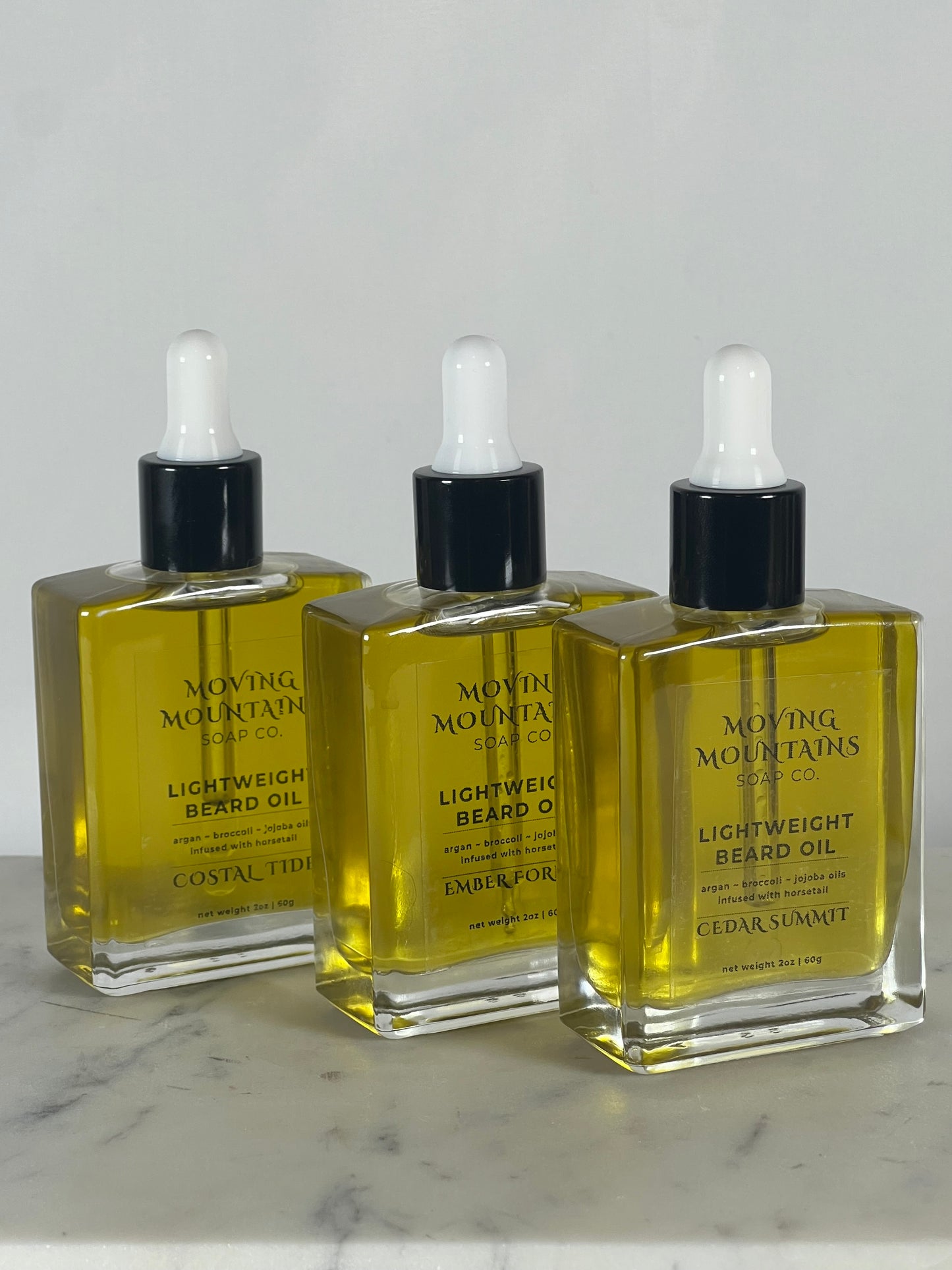 BEARD OIL~ Argan, Jojoba, Broccoli, Meadowfoam - Hempseed oil Infused with Horsetail