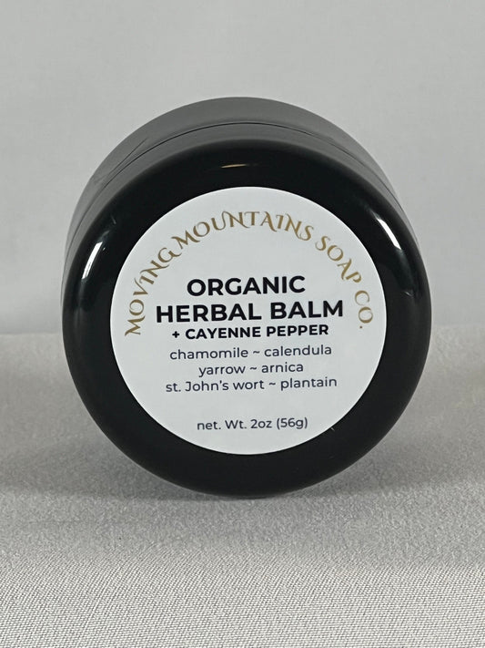 Organic Herbal Balm ~ Infused with Arnica, Chamomile, Calendula, Yarrow, Plantain & SJW