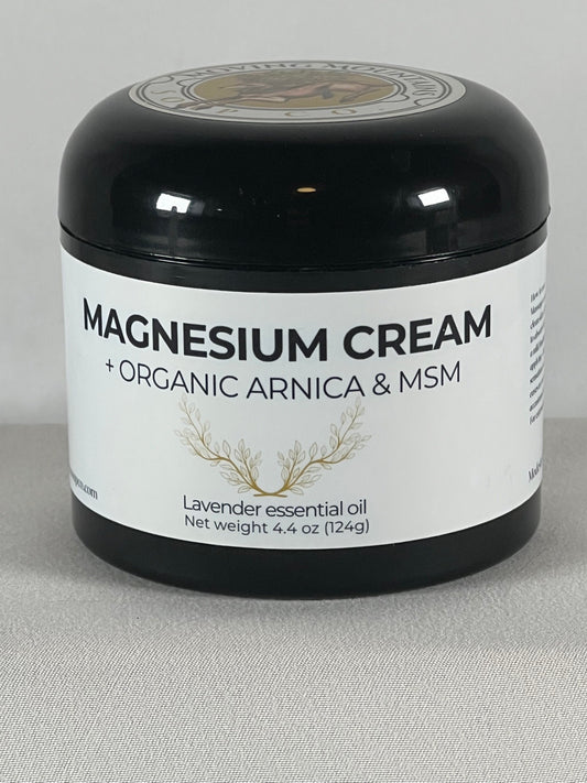 Magnesium Cream infused with Organic Arnica + MSM