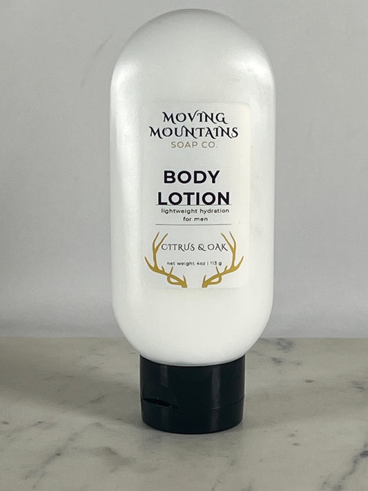 BODY LOTION - Lightweight Hydration for Men - 4oz