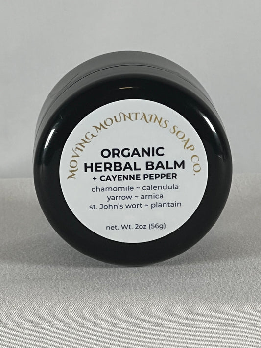 Organic Herbal Balm ~ Infused with Cayenne Pepper